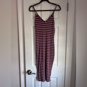 Midi Mauve striped Express dress